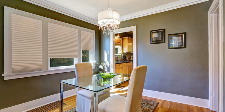 Paper Window Shades Dining Room Kitchen