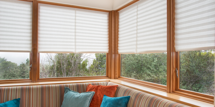 White Window Shades Rental Living Room Home