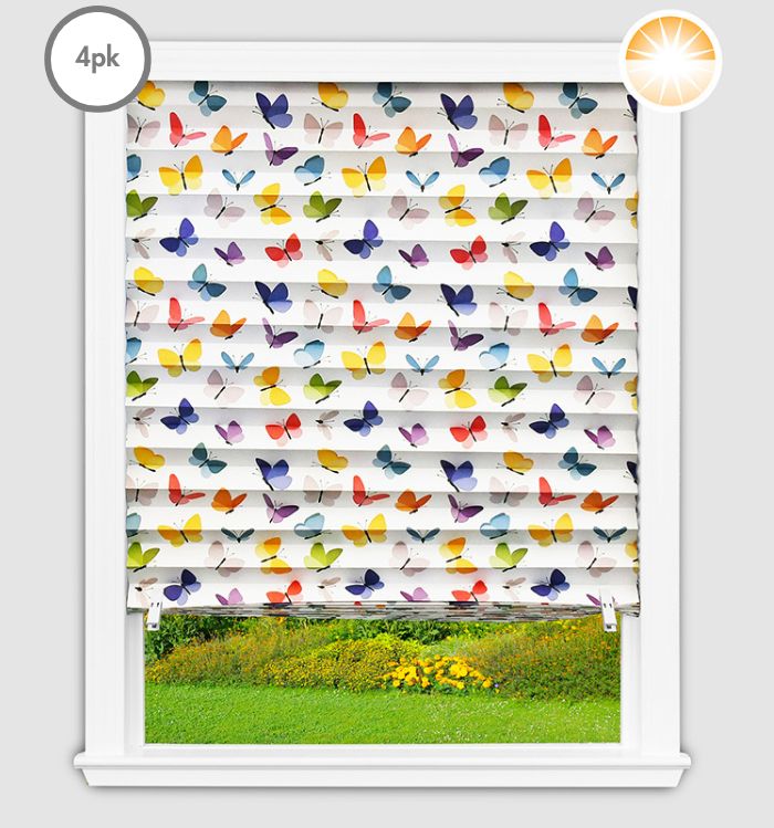 Butterfly Window Shadow Original Printed Window Shade – Butterflies | No Tools Installation ...