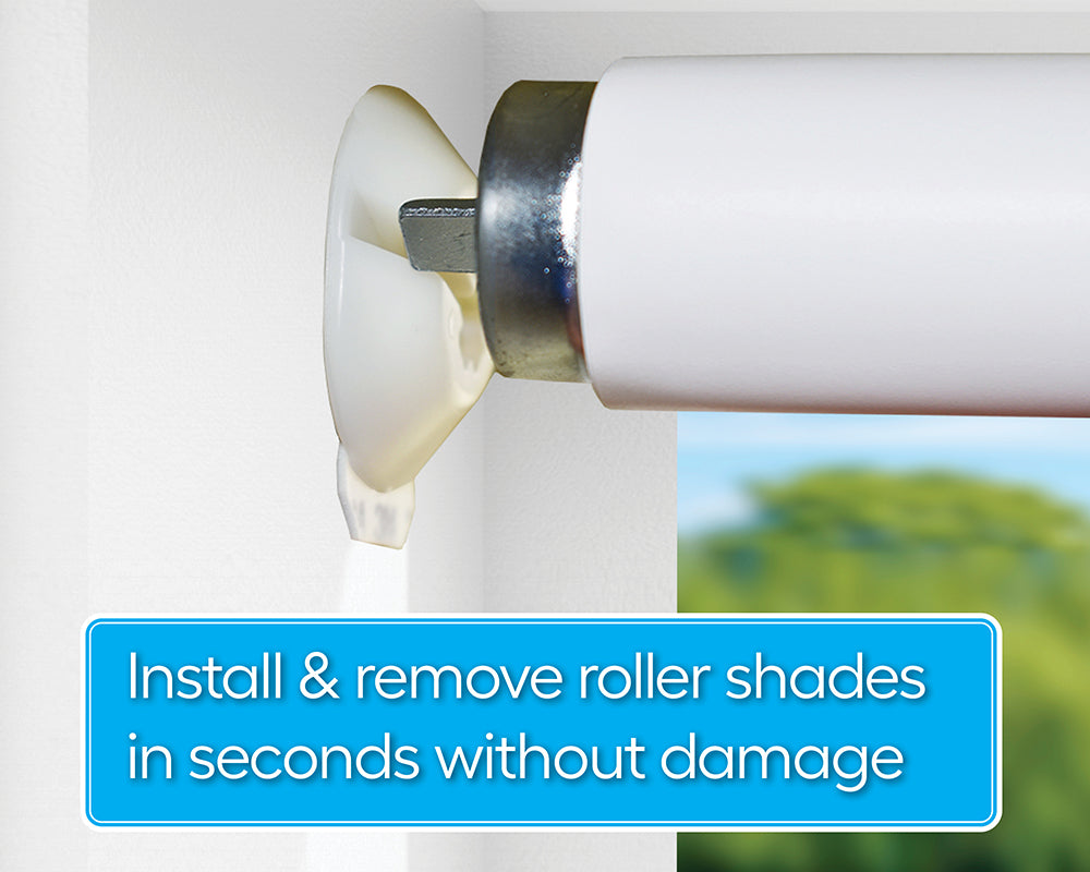 Window Shade Insert Simple Slide Inside Mount Roller Shade Brackets | Quick and Easy ...